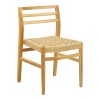 Tuga chair pakoworld teak wood-pe rope frame in natural shade 50x58x86cm