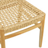 Tuga chair pakoworld teak wood-pe rope frame in natural shade 50x58x86cm
