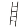 Σκάλα Morjeve pakoworld μαύρο teak ξύλο 45x6x150εκ