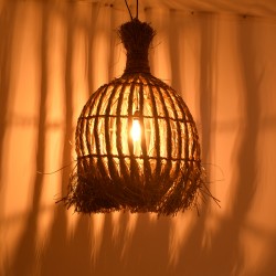 Ceiling lamp Sannel Inart mendong in natural shade D60x90cm Ceiling lamp Sannel Inart mendong in natural shade D60x90cm