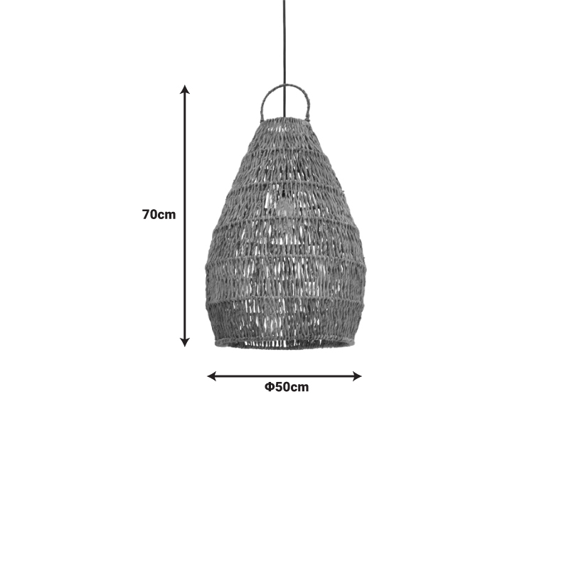 Kelog Inart mat ceiling lamp in brown shade 50x50x70cm Kelog Inart mat ceiling lamp in brown shade 50x50x70cm
