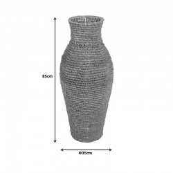 Wamer Inart jute vase in natural shade 35x35z85cm Wamer Inart jute vase in natural shade 35x35z85cm