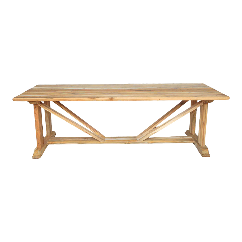 Table Smarious pakoworld teak wood in natural shade 250x100x78cm Table Smarious pakoworld teak wood in natural shade 250x100x78cm