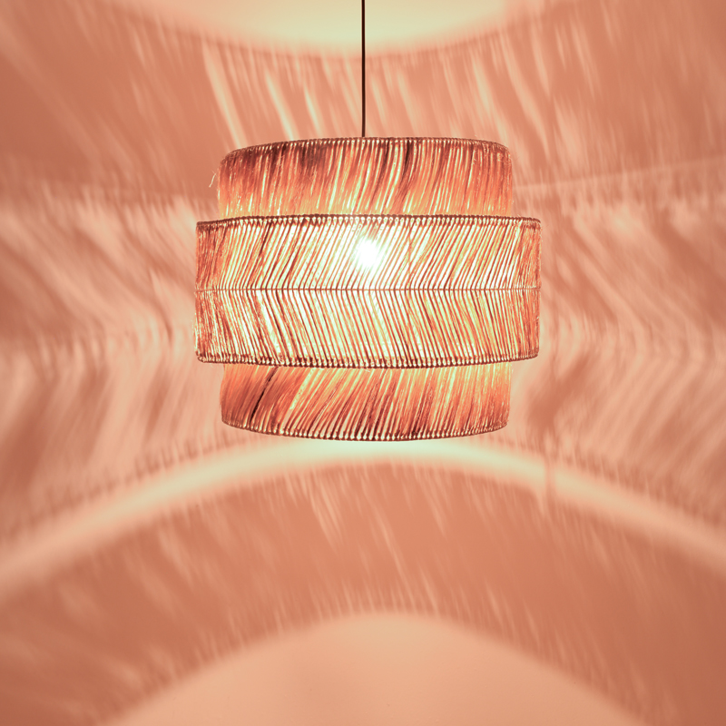 Zeniole Inart abaca ceiling lamp in natural color D60x50cm Zeniole Inart abaca ceiling lamp in natural color D60x50cm