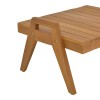Kally pakoworld sun lounger table, teak wood in natural shade 66x49.5x34cm