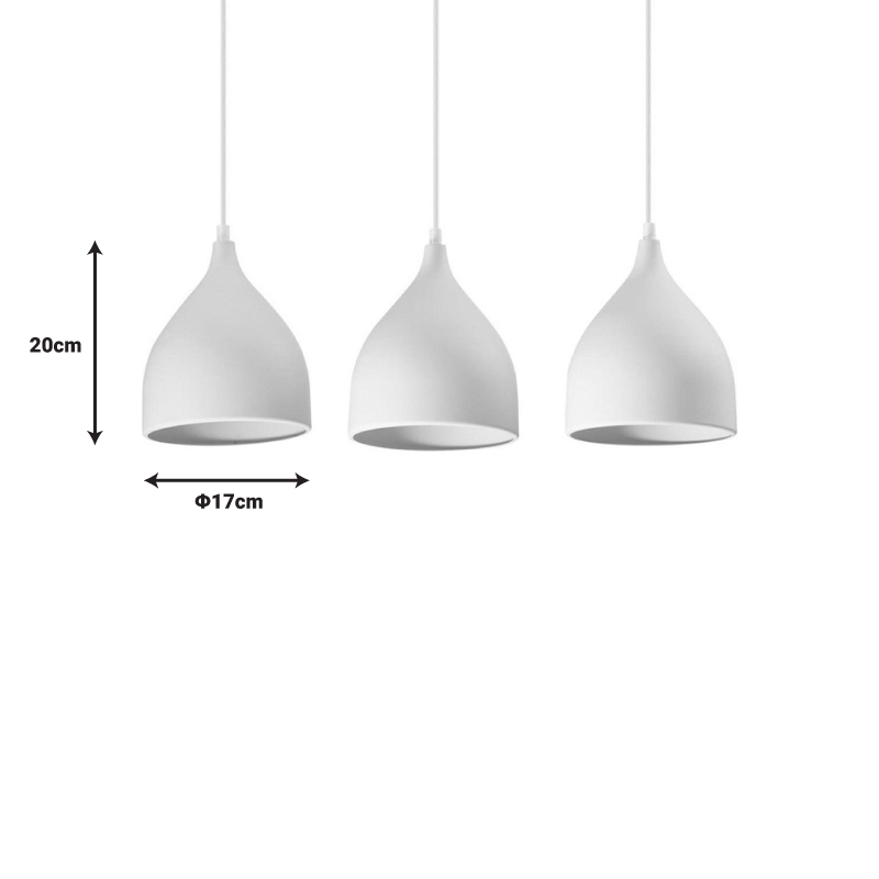 Ceiling lamp Perce I pakoworld white metal 50x20cm Ceiling lamp Perce I pakoworld white metal 50x20cm
