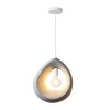 Ceiling lamp Ferclyn pakoworld E27 light grey ps 32x24x35cm