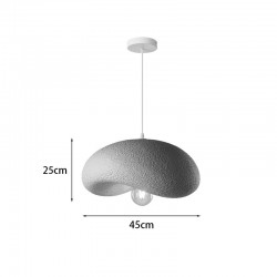 Ceiling lamp Ferecon pakoworld E27 beige ps D45x25cm