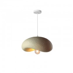 Ceiling lamp Ferecon pakoworld E27 beige ps D45x25cm