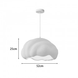 Ceiling lamp Vomber pakoworld E27 white ps D52x28cm Ceiling lamp Vomber pakoworld E27 white ps D52x28cm