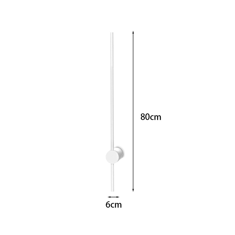 Wall led light Eftenbo pakoworld in white color D8x80cm