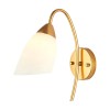 Wall light Berak pakoworld led metal in gold-white color 10x10x17cm