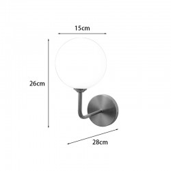 Wall light Cebron pakoworld G9 metal in gold-white color 15x25x28cm Wall light Cebron pakoworld G9 metal in gold-white color 15x25x28cm
