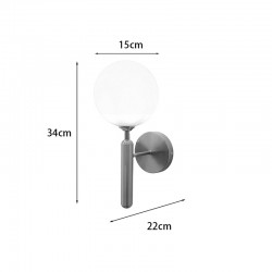 Wall light Genka pakoworld G9 metal in gold-white color 15x23x34cm Wall light Genka pakoworld G9 metal in gold-white color 15x23x34cm
