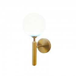 Wall light Genka pakoworld G9 metal in gold-white color 15x23x34cm Wall light Genka pakoworld G9 metal in gold-white color 15x23x34cm