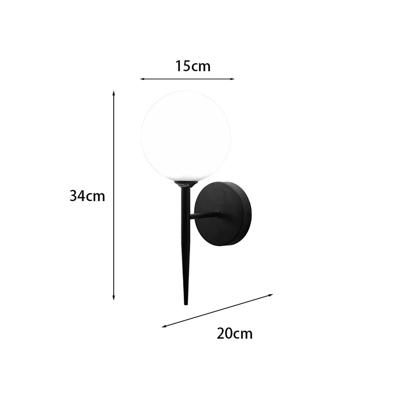 Wall light Kerlibin pakoworld G9 metal in black-white color 13x18x34cm
