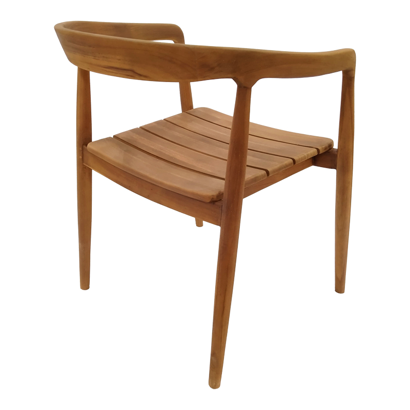 Armchair Noody pakoworld teak wood in natural shade 62x55x75cm Armchair Noody pakoworld teak wood in natural shade 62x55x75cm