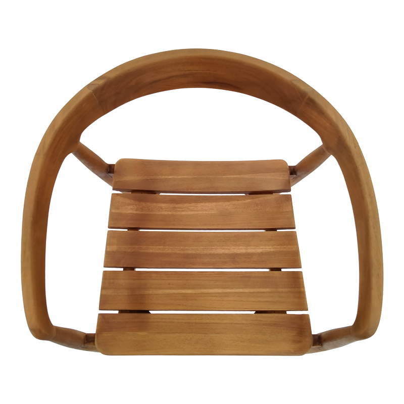 Armchair Noody pakoworld teak wood in natural shade 62x55x75cm Armchair Noody pakoworld teak wood in natural shade 62x55x75cm