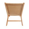 Armchair Crosy pakoworld teak wood in natural shade 71x81x75cm