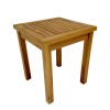 Noly pakoworld teak wood beach table in natural shade 40x40x45cm