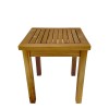 Noly pakoworld teak wood beach table in natural shade 40x40x45cm