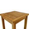 Noly pakoworld teak wood beach table in natural shade 40x40x45cm