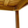Noly pakoworld teak wood beach table in natural shade 40x40x45cm