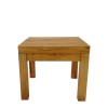 Poly pakoworld teak wood beach  table in natural shade 35x35x30cm