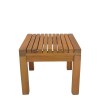 Poly pakoworld teak wood beach  table in natural shade 35x35x30cm