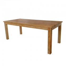 Table Wooly pakoworld teak wood in natural shade 220x90x75cm Table Wooly pakoworld teak wood in natural shade 220x90x75cm