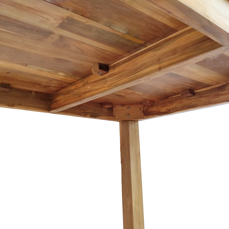 Table Wooly pakoworld teak wood in natural shade 220x90x75cm Table Wooly pakoworld teak wood in natural shade 220x90x75cm