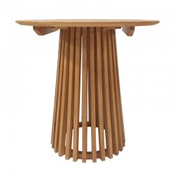 Kenda pakoworld mindi wood table in natural shade D80x75cm Kenda pakoworld mindi wood table in natural shade D80x75cm