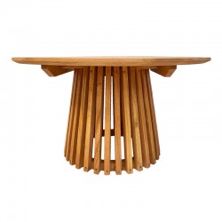 Kenda pakoworld mindi wood coffee table in natural shade D80x45cm Kenda pakoworld mindi wood coffee table in natural shade D80x45cm