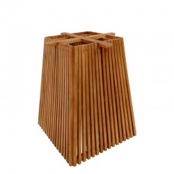 Indoor table base Darius pakoworld mindi wood in natural shade 60x60x75cm Indoor table base Darius pakoworld mindi wood in natural shade 60x60x75cm