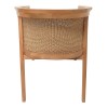 Granny armchair pakoworld teak wood and synthetic rope in natural color 60x60x82cm