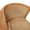 Granny armchair pakoworld teak wood and synthetic rope in natural color 60x60x82cm