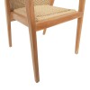 Granny armchair pakoworld teak wood and synthetic rope in natural color 60x60x82cm