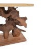 Console table Nasiol Inart teak wood in natural color 120x40x75cm