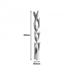 Καλόγερος Joint pakoworld suar ξύλο σε φυσική απόχρωση 30x30x200εκ