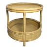 Moody side table pakoworld pe rattan in natural color D55x51cm