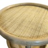 Moody side table pakoworld pe rattan in natural color D55x51cm