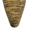 Decorative vase Lerpon Inart banana rope in natural color D40x100cm