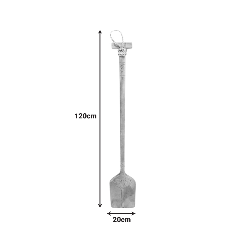 Wall decorative paddle Paddly Inart mahogany wood in natural color 20χ3x120cm