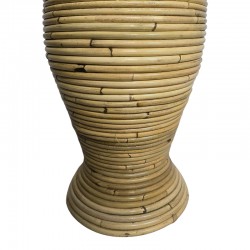 Βάζο Virnia Inart pe rattan σε φυσική απόχρωση Φ40x70εκ