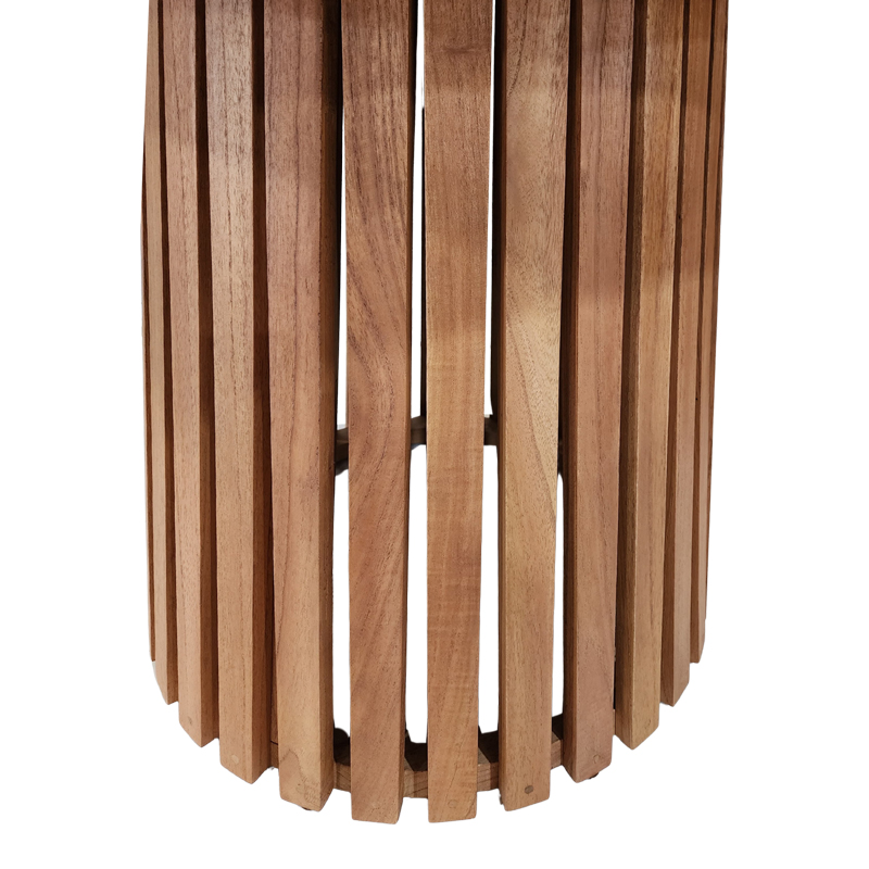 Kenda I pakoworld mindi wood table in natural shade D150x75cm