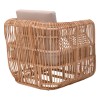 Fajole armchair pakoworld natural color rattan-beige cushion 83x92x82cm