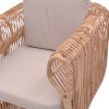 Fajole armchair pakoworld natural color rattan-beige cushion 83x92x82cm
