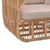 Fajole armchair pakoworld natural color rattan-beige cushion 83x92x82cm