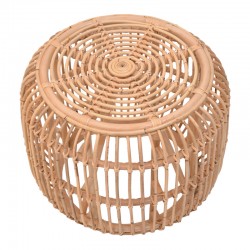 Rajesty pakoworld stool rattan in natural color D60x46cm Rajesty pakoworld stool rattan in natural color D60x46cm