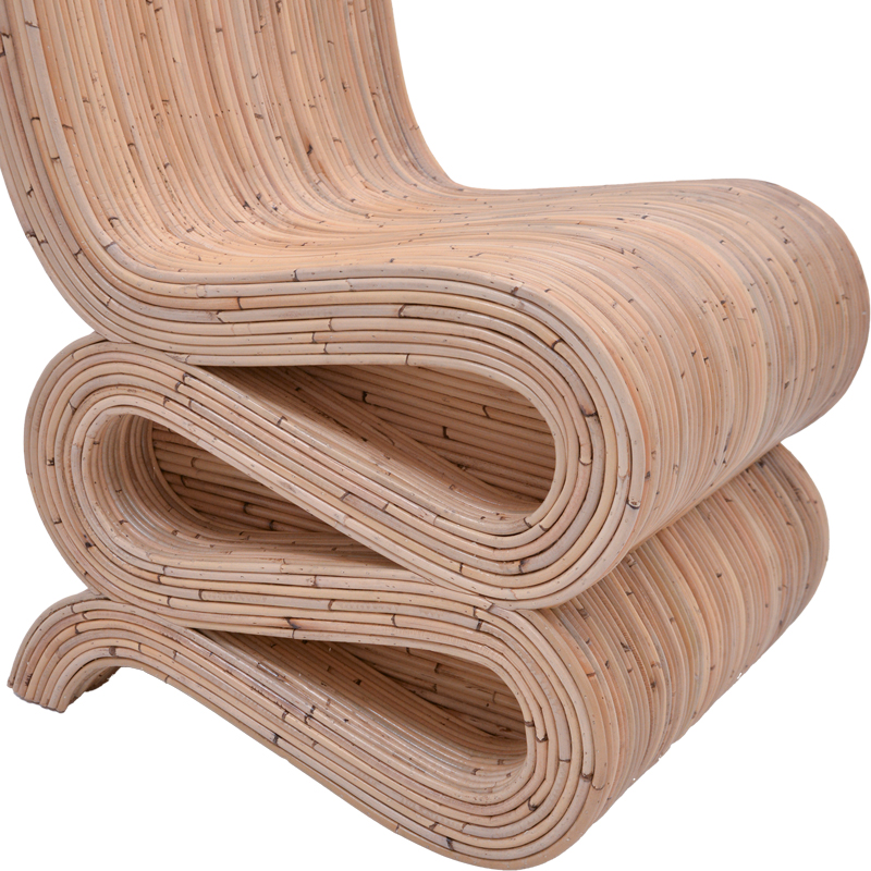 Favorsy armchair pakoworld rattan in natural color 65x52x90cm Favorsy armchair pakoworld rattan in natural color 65x52x90cm